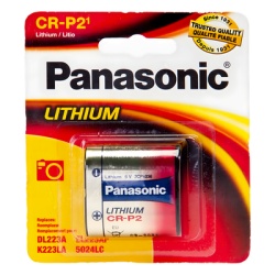 PANASONIC CRP2/PA CR-P2/PA: Bateria de litio 6V de alto rendimiento y larga vida util