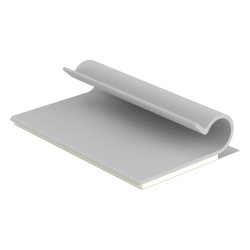 PANDUIT AJC25-A-C Clip Adhesivo Tipo J Para Cables de Hasta 6.4 mm de Diametro Uso Interior Color Gris Paquete de 100pz