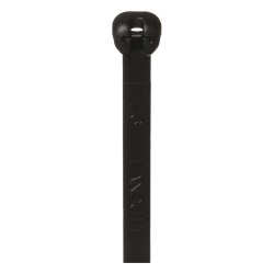PANDUIT BT2S-C0 Cincho de Nylon 6.6 Dome-Top® Con Lengueta de Bloqueo de Acero Inoxidable 203 mm largo x 4.7mm ancho Color Negro Exterior Resistente a Rayos UV Paquete de 100pz