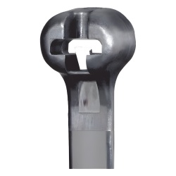 PANDUIT BT7LH-C0 Cincho de Nylon 6.6 Dome-Top® Con Lengueta de Bloqueo de Acero Inoxidable 620 mm largo x 7mm ancho Color Negro Exterior Resistente a Rayos UV Paquete de 100pz