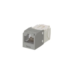 PANDUIT CJ688TGIG Conector Jack RJ45 Estilo TG Mini-Com Categoria 6 de 8 Posiciones y 8 Cables Color Gris