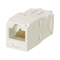PANDUIT CJ6X88TGIW Conector Jack RJ45 Estilo TG Mini-Com Categoria 6A de 8 Posiciones y 8 Cables Color Blanco Mate