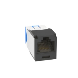 PANDUIT CJE6X88TGBL Conector Jack RJ45 Estilo TG Mini-Com Categoria 6A Con Gel Resistente a la Corrosion de 8 Posiciones y 8 Cables Color Negro
