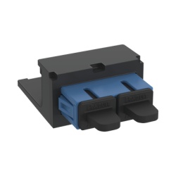 PANDUIT CMDBUSCZBL Modulo Acoplador SC Duplex para Fibra Optica Monomodo OS1/OS2 Tipo Mini-Com Color Azul