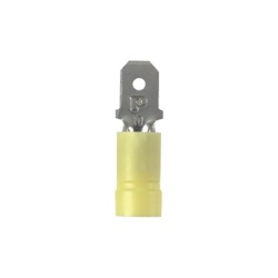 PANDUIT DV10-250M-L Terminal de Desconexion Macho con Lengueta Pan-Term? y Barril de Vinilo Aislado. Paquete de 50 Piezas