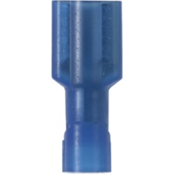 PANDUIT EDNF14-188FIB-Q Terminal Hembra Totalmente Aislada en Nylon Calibre 16-14 AWG Pestaña .187", Bolsa c/25 pzas.