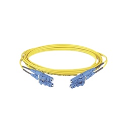PANDUIT F92ERLNLNSNM020 Jumper de Fibra Optica Monomodo 9/125 OS2 LC-LC Duplex OFNR (Riser) Color Amarillo 20 Metros (65.62 Pies)