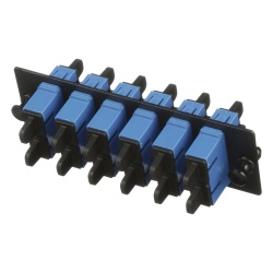 PANDUIT FAP6WBUDSCZ Placa Acopladora de Fibra Optica FAP Con 6 Conectores SC Duplex (12 Fibras) Para Fibra Monomodo OS1/OS2 Color Azul