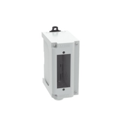 PANDUIT FDPPSIG Panel de Parcheo Modular para Fibra Optica de Instalacion en Riel DIN Estandar de 35 mm (1.38 pulgadas) Acepta Una Placa Acopladora FAP Color Gris