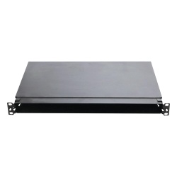 PANDUIT FMT1 Panel de Distribucion de Fibra Optica Acepta 4 Casetes QuickNet o Placas FAP/FMP con Panel CFAPPBL1 (No Incluido) Bandeja Fija Hasta 96 Fibras Color Negro 1UR