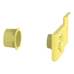 PANDUIT FR1.5IDELYL Accesorio de Salida a Tubo De 1.5 in (38 mm) Para Canaletas FiberRunner 4X4 6X4 o 12X4 Color Amarillo - Img 3