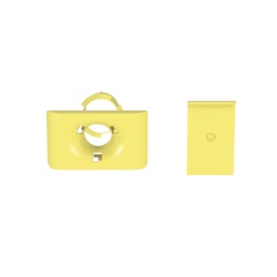 PANDUIT FR1.5IDELYL Accesorio de Salida a Tubo De 1.5 in (38 mm) Para Canaletas FiberRunner 4X4 6X4 o 12X4 Color Amarillo