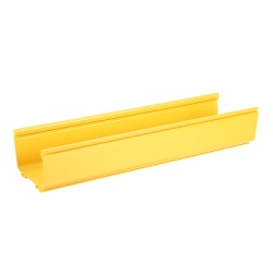 PANDUIT FR6X4YL10 Canaleta FiberRunner? 6X4 de PVC Rigido Color Amarillo 3 m de Largo