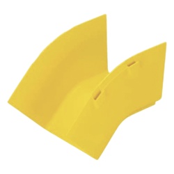 PANDUIT FROV454X4LYL Bajada Vertical Exterior de 45Âº sin Tapa Para uso con Canaletas 4X4 FiberRunner? Color Amarillo