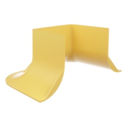 PANDUIT FRTR4X4LYL Accesorio para Control de Radio de Curvatura / Canaleta 4x4 / Radio 50.8 mm (2 in) / ABS / Color Amarillo