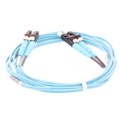 PANDUIT FX2ERLNLNSNM002 Jumper de Fibra Optica Multimodo 50/125 OM3 LC-LC Duplex OFNR (Riser) Color Aqua 2 Metros (6.56 Pies) - Img 4