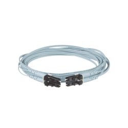 PANDUIT FX2ERLNLNSNM007 Jumper de Fibra Optica Multimodo 50/125 OM3 LC-LC Duplex OFNR (Riser) Color Aqua 7 Metros (22.97 Pies)