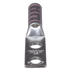 PANDUIT LCC1/0-38DW-X Zapata de compresion LCC1/0-38DW-X para cal. 1/0 Awg Doble barreno para tornillo prisionero de 3/8 1 Pz