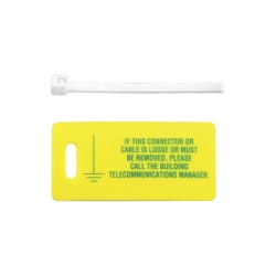 PANDUIT LTYK Kit de 10 Etiquetas Impresas para Identificacion de Tierra Fisica Incluye 10 Cinchos Retardantes a Flama