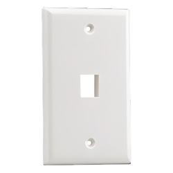 PANDUIT NK1FNEI Placa de Pared Vertical Salida Para 1 Puerto Keystone Color Marfil