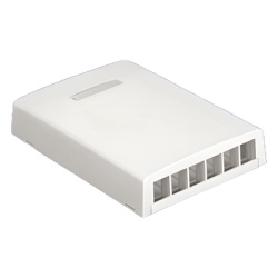 PANDUIT NK6BXWH-AY Caja de montaje en superficie para 6 modulos - Blanco