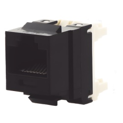 PANDUIT NKP5E88MBL Conector Jack Estilo 110 (de Impacto) Tipo Keystone Categoria 5e de 8 Posiciones y 8 Cables Color Negro