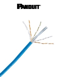 PANDUIT PND2640002 PANDUIT NUC6C04BU - Bobina de Cable UTP 100% cobre NetKey / Caja con 1 000 Pies (305 metros) / 4 pares / 24 AWG / Categoria 6 / Azul