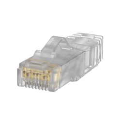 PANDUIT SP6X88-C Plug RJ45 Cat6A Para Cable UTP de Calibre 23-24 AWG Chapado en Oro de 50 Micras Paquete de 100 Piezas