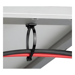 PANDUIT SVSA12-2S-C0 Cincho de Nylon 6.6 Solar Clip 188mm largo x 14mm ancho Color Negro Exterior Resistente a Rayos UV Paquete de 100pz