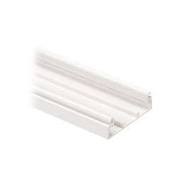 PANDUIT T45BIW8-A Base para canaleta T-45 de PVC rigido con cinta adhesiva y orificios pre-perforados para montaje 60.3 x 18.5 x 2400 mm Color Blanco Mate
