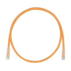 PANDUIT UTP28SP0.2MOR Cable de Parcheo TX6 UTP Cat6 Diametro Reducido (28AWG) Color Naranja 20 cm (7.87 pulgadas)