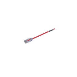 PANDUIT UTP28SP0.5MRD Cable de Parcheo TX6 UTP Cat6 Diametro Reducido (28AWG) Color Rojo 0.5 Metros (1.64 Pies)