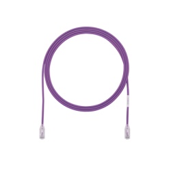 PANDUIT UTP28SP1VL Cable de Parcheo TX6 UTP Cat6 Diametro Reducido (28AWG) Color Violeta 0.3 Metros (1 Pie)
