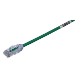 PANDUIT UTP28X10GR Cable de Parcheo UTP Cat6A CM/LSZH Diametro Reducido (28AWG) Color Verde 3.05 Metros (10 Pies)
