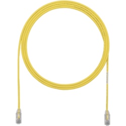PANDUIT UTP28X10MYL Cable de Parcheo UTP Cat6A CM/LSZH Diametro Reducido (28AWG) Color Amarillo 10 Metros (32.81 Pies)
