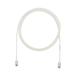 PANDUIT UTP28X15 Cable de Parcheo UTP Cat6A CM/LSZH Diametro Reducido (28AWG) Color Blanco Mate 4.57 Metros (15 Pies)
