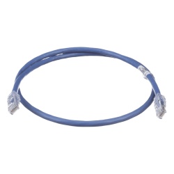 PANDUIT UTP6AX1BU Cable de Parcheo UTP Cat6A 24 AWG CM Color Azul 0.3 Metros (1 Pie)