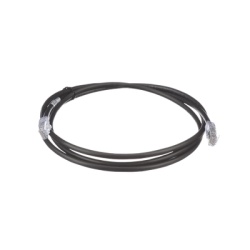 PANDUIT UTP6AX5BL Cable de Parcheo UTP Cat6A 24 AWG CM Color Negro 1.52 Metros (5 Pies)
