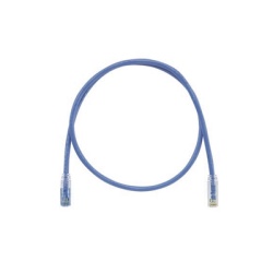 PANDUIT UTPKSP3BU Cable de Parcheo TX6 Llaveado Azul UTP Cat6 24 AWG CM Color Azul 0.91 Metros (3 Pies)