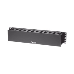 PANDUIT WMPF1E Organizador de Cables Horizontal PatchLink Sencillo (Solo Frontal) Para Rack de 19in 2UR