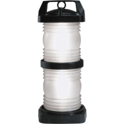 PERKO 1367E00BLK Luz de Navegación Doble Lente / 3 Millas Náuticas / Visibilidad 360° / Polímero de Policarbonato Negro