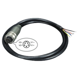 PLANET CB-M23F5F-120 Cable de Alimentacion de DC a M23 / Conector Hembra M23 de 5 Pines / Compatible con Switch Industrial M12 / Rango de Voltaje que Soporta 12 ~ 56V DC / Calibre 12 ~ 24 AWG