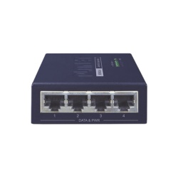 PLANET HPOE-460 Inyector High PoE de 4 Puertos Gigabit de Entrada 4 Puertos PoE 802.3af/at Gigabit de Salida Para Cada Puerto Hasta 30 W por interfaz
