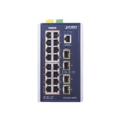 PLANET IGS-6325-16P4S Switch Industrial Capa 3 16 Puertos 10/100/1000T 802.3 AT POE + 4 Puertos 1G / 2.5G SFP