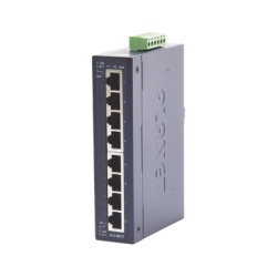 PLANET IGS-801T Switch Industrial No Administrable de 8 Puertos Gibabit 10/100/1000T Disenado para Montaje en Pared y Riel DIN