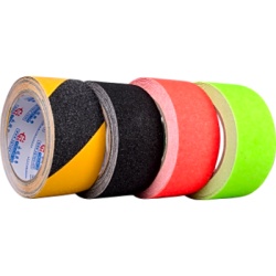PRECISION PST-C05-010 Cinta Adhesiva Antiderrapante de PVC / Adhesivo Acrílico Base Solvente / Espesor 0.8 mm / Ancho 50 mm / 5 m de Largo / Color Negro