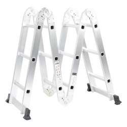 PRECISION PST-H10-003 Escalera Multiposiciones de Aluminio de 3.52 Metros Soporta 150 kg