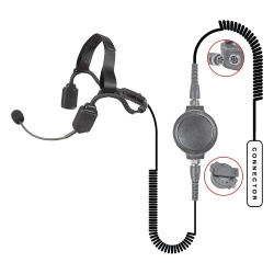 PRYME NBP-BH01 MICROFONO DE SOLAPA CON TUBO ACUSTICO P/ KENWOOD TK2402/ 3312/ 2360/ NX220/ NX240/ TKD-240.