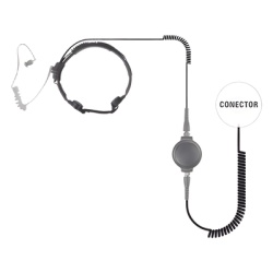 PRYME SPM-1555 MICROFONO DE GARGANTA DE USO RUDO PARA HYTERA PD-702/ PD-706/ PD-782/ PD-785/ PD-786/ PT-580.