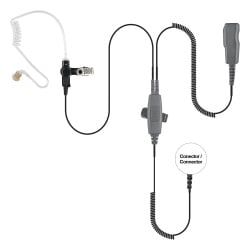 PRYME SPM-2001 Microfono audifono de 2 cables con doble PTT para KENWOOD Serie G/ 3230/ 2102G/ 2202L/ 2212L/ 2170/ 2360/ 2302/ 2312/ 2000/ 2402/ NX220/ NX240/ TKD240.